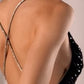 Fitted Sequin Cowl Gown with Lace up Back by Cinderella Divine CF199 - Special Occasion