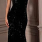 Strapless Sequin Gown by Cinderella Divine - CH151 - Special Occasion/Curves