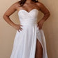 Satin Strapless A-Line Bridal Gown by Cinderella Divine CD0166W