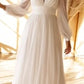 CHIFFON LONG SLEEVE BRIDAL GOWN by Cinderella Divine CD0192W