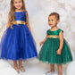 Gold Sequin Back V Girl Party Dress by AS498 Kids Dream - Girl Formal Dresses