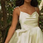 Cowl A-Line Satin Bridal Gown by Cinderella Divine BD104W