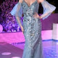 Embellished Fitted Mermaid Gown By Ladivine CB121 - Women Evening Formal Gown - Special Occasion