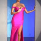 Off Shoulder Hot Stones Slit Gown By Ladivine CA106 - Women Evening Formal Gown - Special Occasion