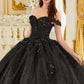 Off The Shoulder Floral Quinceanera Ball Gown By Ladivine 15702