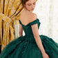 Off The Shoulder Floral Quinceanera Ball Gown By Ladivine 15702