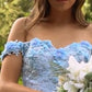 Off The Shoulder Floral Quinceanera Ball Gown By Ladivine 15702