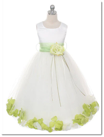 Sequin Top Petal Flower Girl Dress 2of 2 by AS160C Kids Dream - Girl Formal Dresses