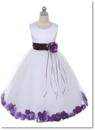 Sequin Top Petal Flower Girl Dress 2of 2 by AS160C Kids Dream - Girl Formal Dresses