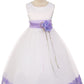 Satin Flower Petal White Flower Girl Dress 1of2 by AS160B Kids Dream - Girl Formal Dresses
