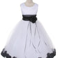 Satin Flower Petal White Flower Girl Dress 1of2 by AS160B Kids Dream - Girl Formal Dresses