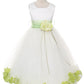 Satin Flower Petal White Flower Girl Dress 1of2 by AS160B Kids Dream - Girl Formal Dresses