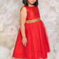 Gold Sequin Back V Girl Party Dress by AS498 Kids Dream - Girl Formal Dresses