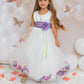 Satin Flower Petal Ivory Flower Girl Dress 1of2 by AS160B Kids Dream - Girl Formal Dresses