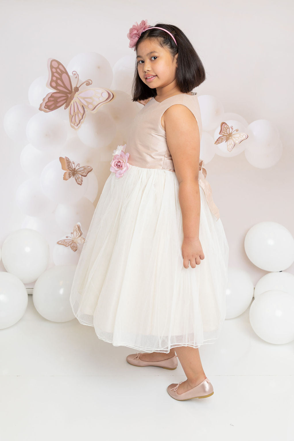 Poly Silk Tulle Girl Party Dress Plus Size by AS428 Kids Dream - Girl Formal Dresses