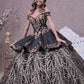 Satin Off-Shoulder Sweetheart Neckline Quinceanera Dress by Elizabeth K - GL3098