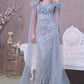 Sequin Bead Strapless Mesh Mermaid Dress by GLS by Gloria GL3120 - Women Formal Dress -Special Occasion/Curves