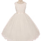 Flower Embroidered Tulle Flower Girl Dress by AS368 Kids Dream - Girl Formal Dresses
