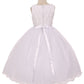 Flower Embroidered Tulle Flower Girl Dress by AS368 Kids Dream - Girl Formal Dresses