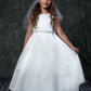 Girl Long Satin Flowergirl Dress- AS386 Kids Dream