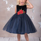 Velvet Rose Patch Girl Party Dress by AS396 Kids Dream - Girl Formal Dresses