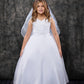 Lace Applique Bodice Full Flower Girl Dress by AS418 Kids Dream - Girl Formal Dresses