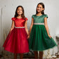 Girl Cap Sleeve Satin Tulle Dress- AS452 Kids Dream