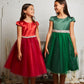 Sleeve Satin Girl Party Dress with Tulle by AS452 Kids Dream - Girl Formal Dresses