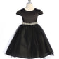 Sleeve Satin Girl Party Dress with Tulle by AS452 Kids Dream - Girl Formal Dresses