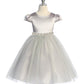 Sleeve Satin Girl Party Dress with Tulle by AS452 Kids Dream - Girl Formal Dresses