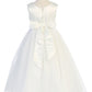 Luxurious Princess Floral Trim Girl Party Dress by AS458-A Kids Dream - Girl Formal Dresses