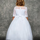 Girl Party Embroidery Mesh Half Sleeve Dress by AS462 Kids Dream - Girl Formal Dresses