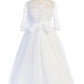 Girl Party Embroidery Mesh Half Sleeve Dress by AS462 Kids Dream - Girl Formal Dresses