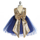 Baby Gold Silver Sequin V Back Girl Party Dress- AS498B Kids Dream