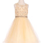 Rhinestone Pearl Beaded Lace Tulle Girl Party Dress by Cinderella Couture USA AS5013