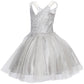 Satin Tulle Party Dress by Cinderella Couture USA 5104