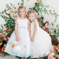 Flower Girl Petal Satin Bodice Double Tulle Layer Dress by TIPTOP KIDS - AS5251
