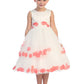Flower Girl Petal Satin Bodice Double Tulle Layer Dress by TIPTOP KIDS - AS5251