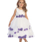 Flower Girl Petal Satin Bodice Double Tulle Layer Dress by TIPTOP KIDS - AS5251