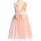 Girl Party Ombre Eyelet Stretch Mesh Dress by AS542 Kids Dream - Girl Formal Dresses