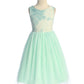 Girl Party Ombre Eyelet Stretch Mesh Dress by AS542 Kids Dream - Girl Formal Dresses