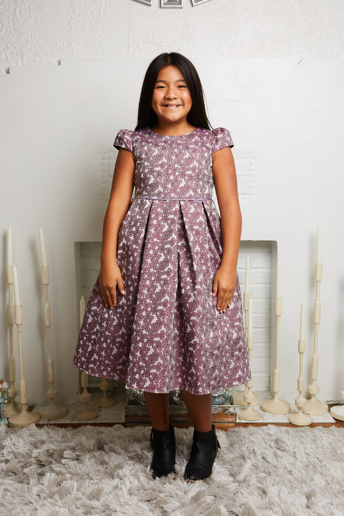 AS548 Kids Dream - Floral Sleeve Dress