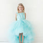 Girl Dress with Ruffled Tulle High-Low Dress by TIPTOP KIDS - AS5658