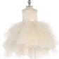 Baby Girl Dress with Ruffled Tulle High-Low Dress by TIPTOP KIDS - AS5658S