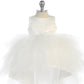 Baby Girl Dress with Ruffled Tulle High-Low Dress by TIPTOP KIDS - AS5658S