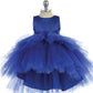 Baby Girl Dress with Ruffled Tulle High-Low Dress by TIPTOP KIDS - AS5658S