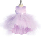 Baby Girl Dress with Ruffled Tulle High-Low Dress by TIPTOP KIDS - AS5658S