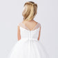 Flower Girl Dress - Lace Bodice with Rhinestone and Pearl by TIPTOP KIDS - AS5746