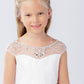 Flower Girl Dress - Lace Bodice with Rhinestone and Pearl by TIPTOP KIDS - AS5746