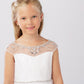 Flower Girl Dress - Lace Bodice with Rhinestone and Pearl by TIPTOP KIDS - AS5746